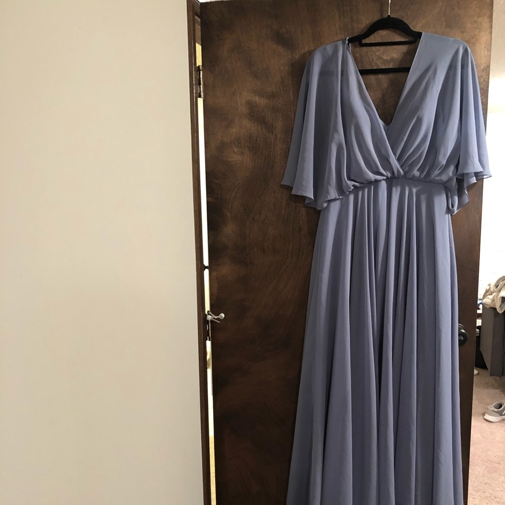 Tulle and Chantilly floor length gown.